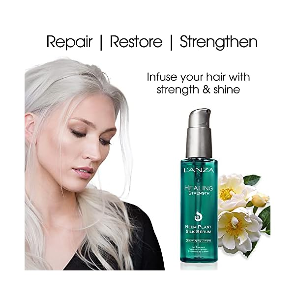 L'ANZA Neem Plant Silk Award-winning Healing Serum, Effortlessly Nourishes, Repairs, and Boosts Hair Shine and Strength for a Perfect Silky Look, For All Hair Types