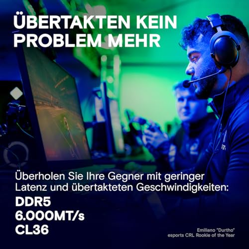 Crucial Pro DDR5 RAM 32GB Kit (2x16GB) 6000MHz CL36, Overclocking Edition, Intel XMP 3.0 / AMD Expo, PC Computer Arbeitsspeicher 32GB DDR5 - CP2K16G60C36U5B – Bild 3