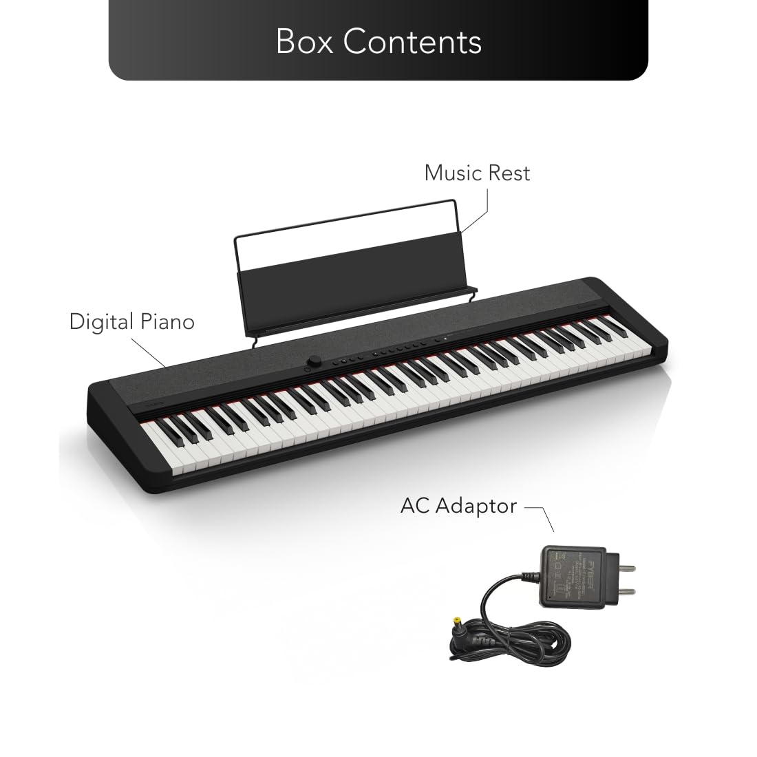 Casio CT-S1-76 Keys Portable Keyboard with Piano Tones and Touch