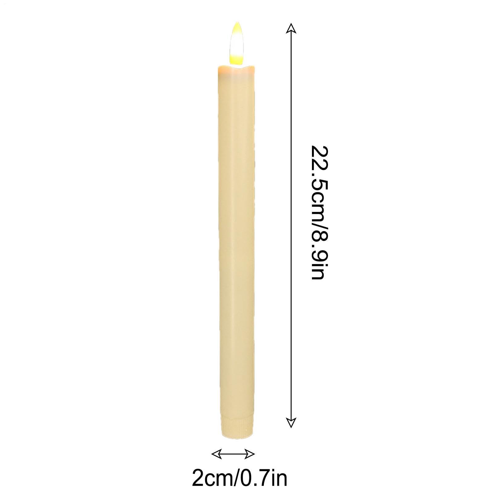 Candela conica luminosa, funzionamento a batteria candela conica stoppino