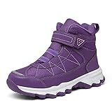 TSIODFO Kids Snow Boots Boys Winter Rubber Boots Warm Faux Fur Waterproof Cold Weather Girls Outdoor