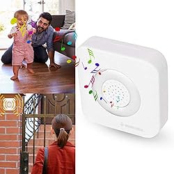 Timbre con Cable de 12 V, Alarma de Timbre para el Acceso a la Oficina en el Hogar Wassersensor Edelstahl Wassermelder Sistema de Control de Alarma con Sensor de Puerta de 4
