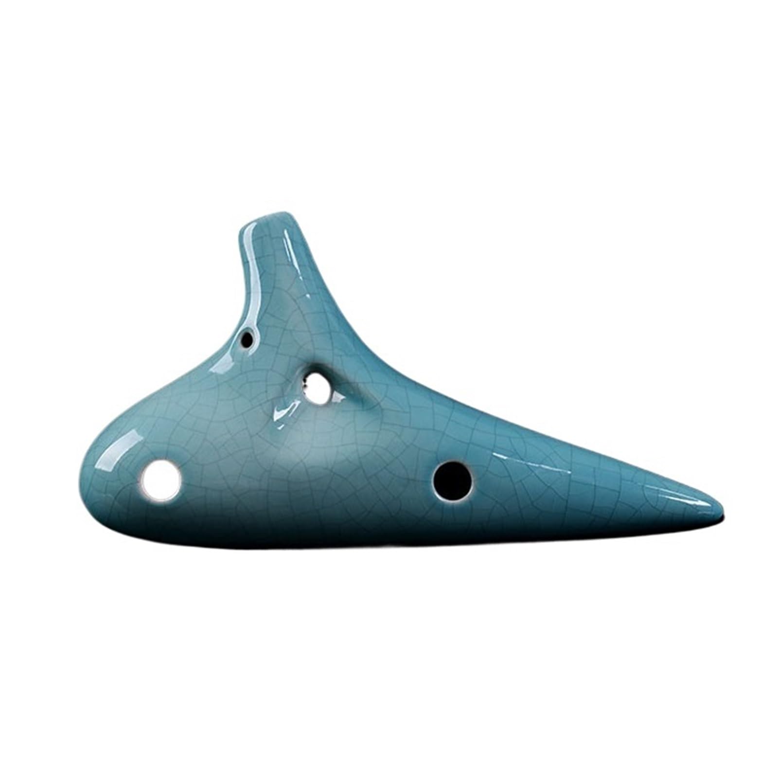 Ocarina 12 Otworowa Instrument Do Nauki W Tonacji C Kolor Okaryna(Cyan)
