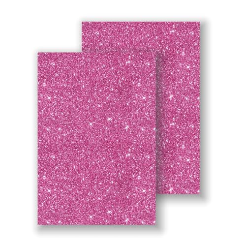 Image of Acrylic Sheets Both-Side Glitter Acrylic Sheets 1 /8 Thick for Laser Cutting Engraving Plexiglass Sheets for Art Design Crafting DIY Home Decore Festival Ornaments (2, Pink, 8x12inch)