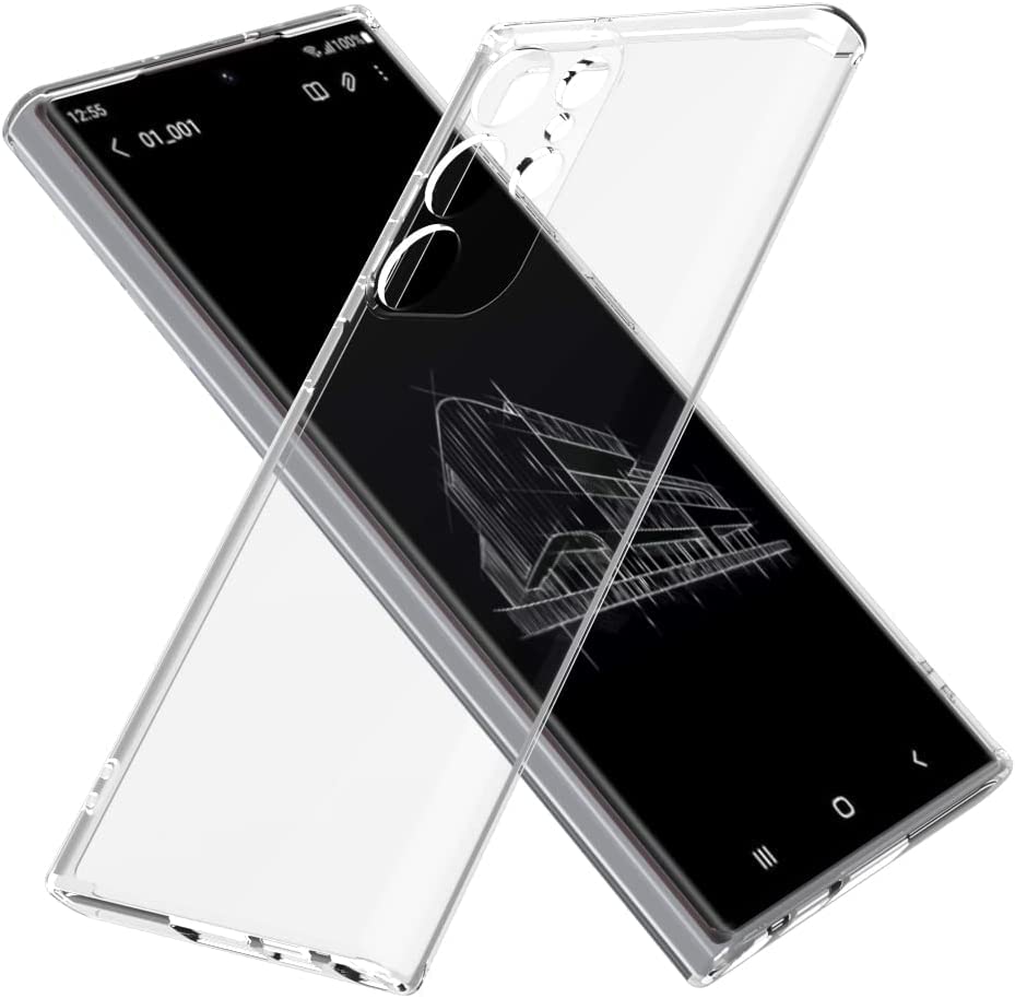 JGD PRODUCTS for Samsung Galaxy S23 Ultra 5G Premium Transparent Hybrid Soft Slim Dust Proof Back Case Cover with Camera Protection 7 51iAjkN3blL