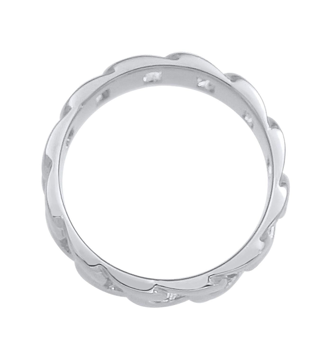 Kuzzoi Massiver Herrenring (8mm) poliert Bandring Männer 925 Silber