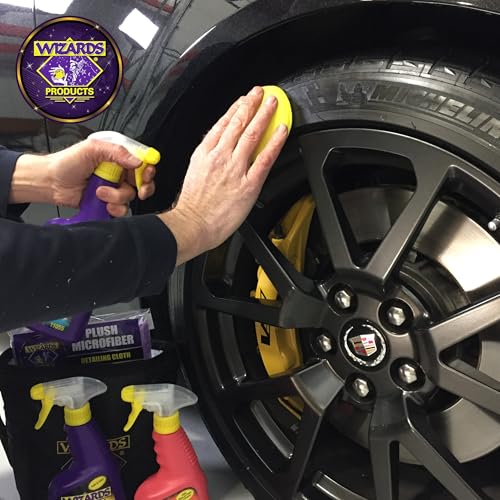 Wizards Tire and Wheel Vinyl Shine - Dressing and Protectant Spray - Professional Automotive Detailing Spray Bottle Refill - Cleans and Protects Tires, Wheels and Trim - 22 oz