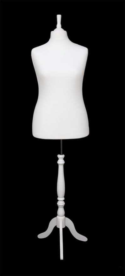 Exclusive White Female Bust On White Tripod Base| Free Delivery On All - View #6