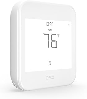 Cielo Smart Thermostat Eco | Supports Conventional Systems up to (2H/2C) & Heat Pumps (4H/2C) | Free C-Wire Adapter | Alex...