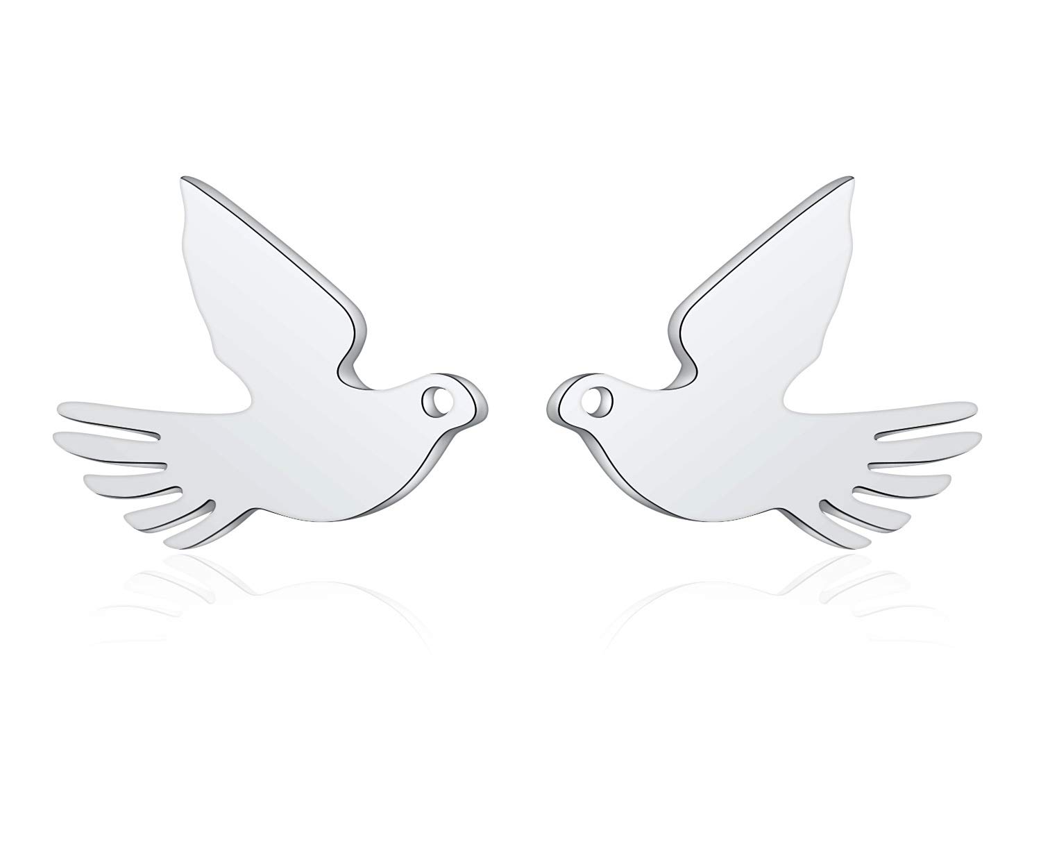 Artist UnknownAegean Jewelry Titanium Stainless Steel Lady's Charming Drop Earring with a Gift Box and a Free Small Gift