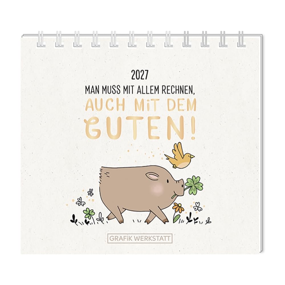 Mini-Kalender 2027 Man muss mit allem rechnen: Mini-Kalender