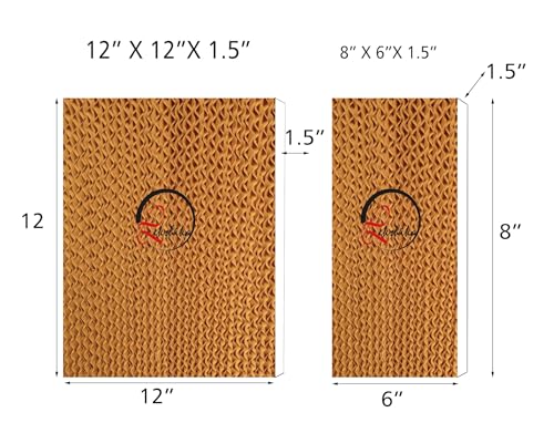 Image of Honeycomb Pad Combo | Air Cooler Cooling Pads | Honeycomb pad for Cooler (|12 inchX12 inchX1.5 inch-4| 8 inchX6 inchX1.5 inch-2 |)