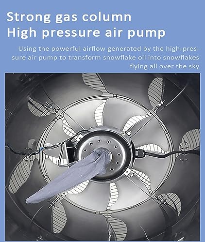 Máquina generadora de nieve profesional de 2000 W, efecto de copos de nieve con oscilación de 90°, para efectos escénicos en interiores y exteriores, fiestas DJ, Navidad y bodas miniatura 5