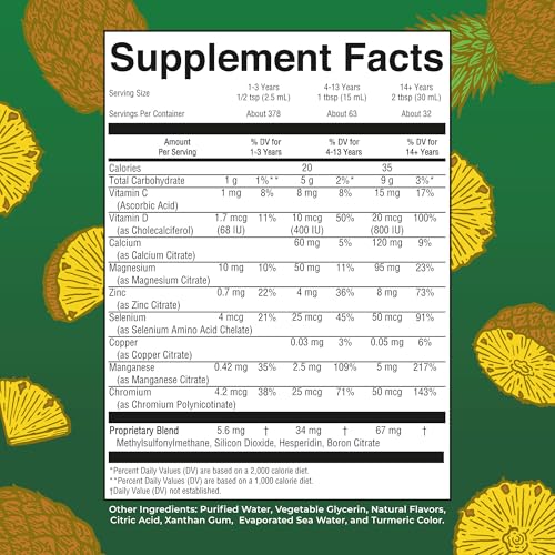 Image of MaryRuth's Liquid Nighttime Multimineral | NO Melatonin | Bedtime Routine | Magnesium Citrate | Calcium | Zinc | Vitamin D3 | Available in 4 Flavors | Vegan | Sugar Free | Gluten Free | 32 Oz