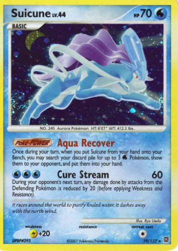Pokemon - Suicune (19) - Secret Wonders - Reverse Holo