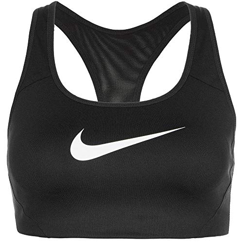 Nike W Nk Victory Shape H.S - Damen Sport BH , schwarz (Black/White), XL