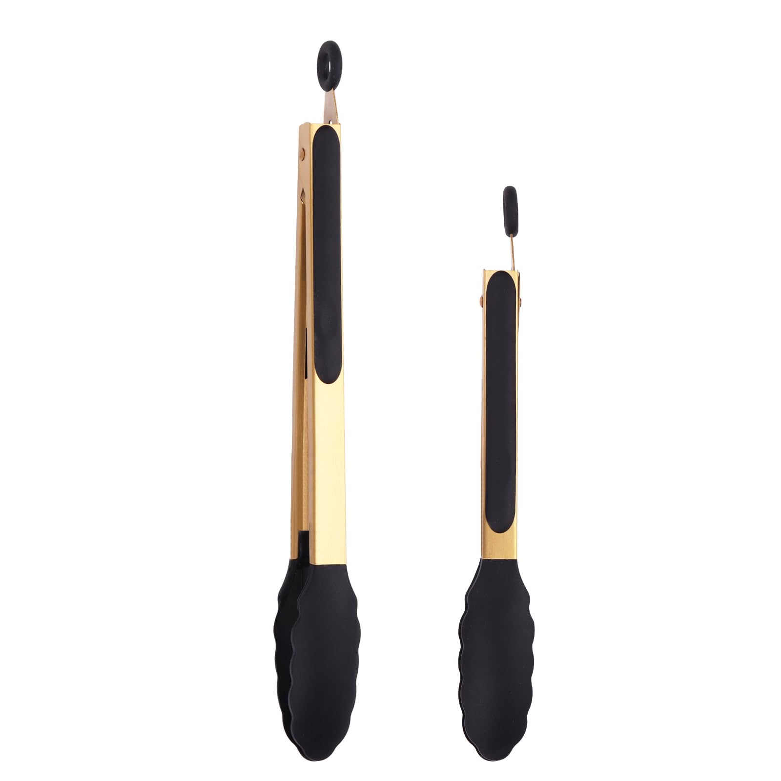 Mafier Stainless Steel Classic Kitchen Serving Food Party Gold Tongs 9