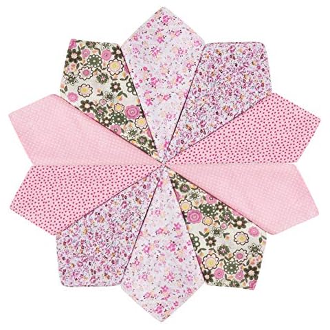 HOULIFE Damen Blumen Taschentücher aus Reiner Baumwolle Rosa Stofftaschentücher für Alltagsgebrauch 5/10 Stücke 36x36cm Muttertagsgeschenk Cover