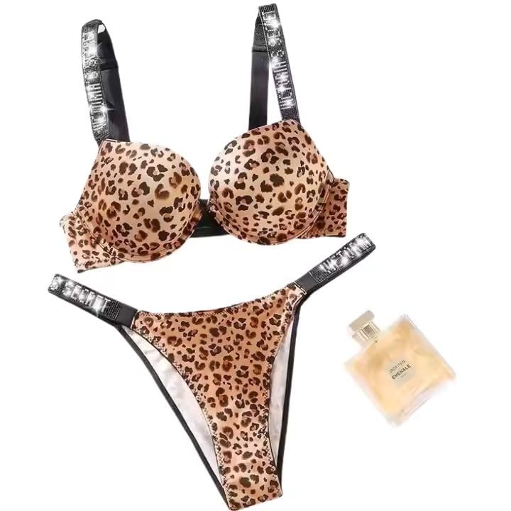 Image of Women Girl's Plain Cotton Padded Push-up Wireless Underwired Sports Non Padded Regular V Secret Everyday Wear Stylish Wired Non-Wired Full Coverage T-Shirt Solid Bra Underwear Lingerie Set