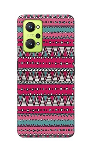 Image of Printed Hard Back Cover Case for Realme GT Neo 3T 5G Back Cover (Geometric Vintage Pattern) -1803