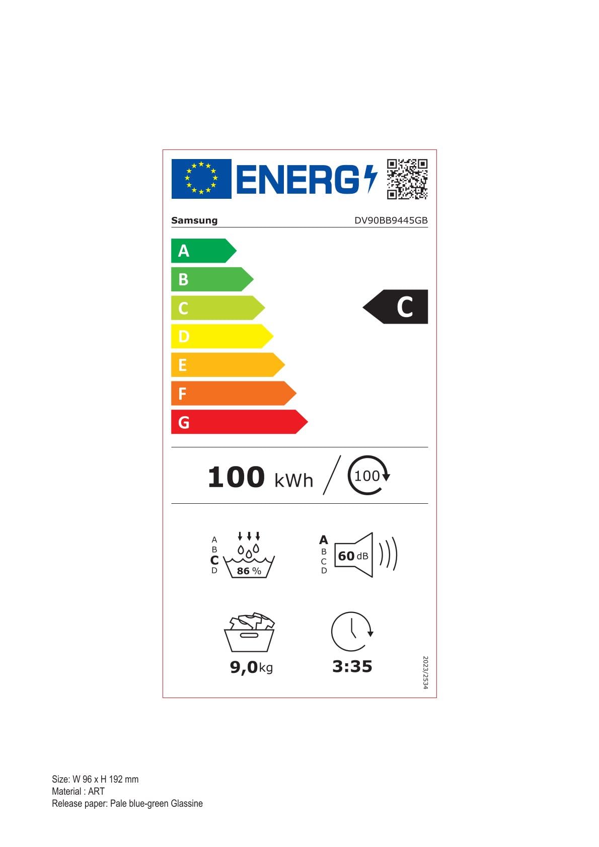 Samsung DV90BB9445GBS2 Bespoke Wärmepumpentrockner, 9 kg, AI Dry - intelligentes Automatikprogramm, QuickDrive, AI Control, Super Speed und Super Leise, Schwarz