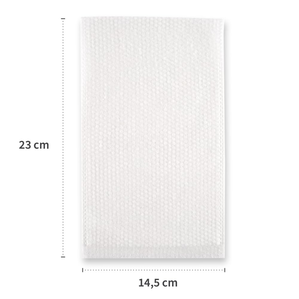 FRANZ MENSCH 1000 Stück Hygonorm Waschhandschuhe Light | Spunlace, weiß, L: 23cm, B: 14,5cm, Karton, Einmal-Waschlappen, Einweg, für Pflege, Waschhandschuhe