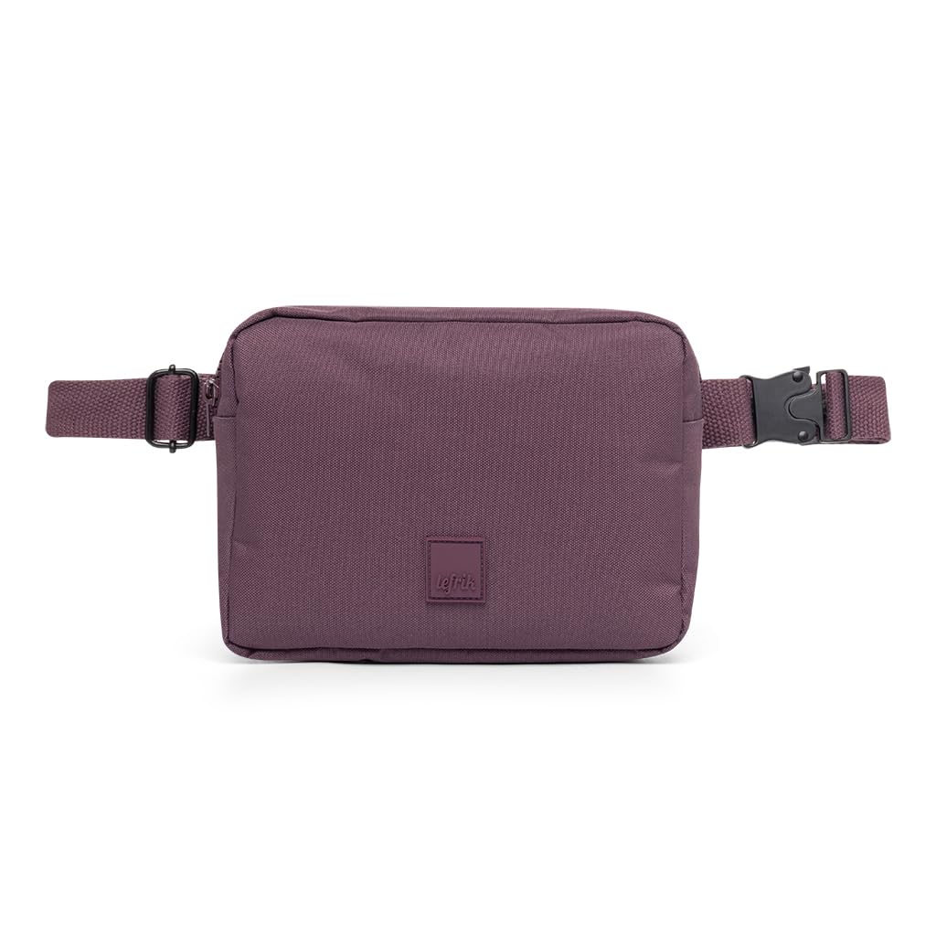 LEFRIK - Riñonera Reef Crossbody - Correa Ajustable y Varios Compartimentos - Resistente al Agua (Maroon)