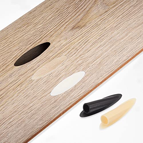 Image of MECCANIXITY 9mm Plastic Pocket Hole Plugs,Wood Plugs for Pocket Hole Jig Working Tool Accessories,White Pack of 100