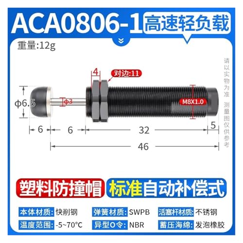 Amortisseur hydraulique de fin de course type ACJ1420 et ACA1007 - 2
