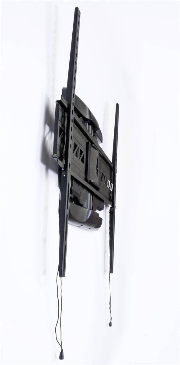 Full Motion TV Mount for Wall Holds a Flat Panel LCD Monitor Between 47" and 84", Tilting Bracket and Articulating, Panning Arm, VESA-Compatible, Black, Steel