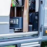 HMF Safe Tresor für Zuhause, Hotel oder Büro, Möbeltresor mit Zahlenschloss für DIN A5 Dokumente | 31 x 20 x 20 cm | Anthrazit