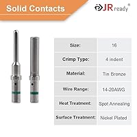 Vista 3 de JRready ST6246 Deutsch 2 Pin Connector 10 Sets, DT04-2P DT06-2S Gray Waterproof Electrical Wire Connector with Solid Contacts 14-20AWG