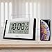 WallarGe Digital Wall Clock,Autoset Atomic Clock with Temperature and Date,Battery Operated Alarm Clock,Large Digital Display,Easy to Read Day of The Week.(No Backlight)