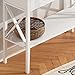 ChooChoo Oxford Console Table with 2 Drawers, Sofa Table Narrow for Entryway, White