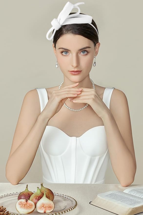 BABEYOND Fascinators Hats for Women - Velvet Tea Party Hat Kentucky Fascinator Derby Bridal Wedding Headband - Image 4