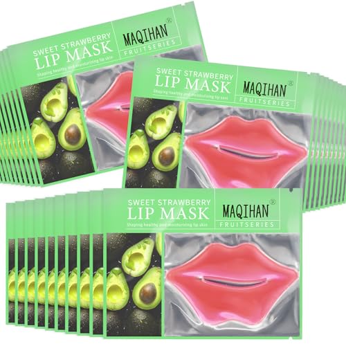 MAQIHAN 30PCS Moisturizing Lip Mask - Pink Lip Patches for Spa Daily Labial Masks Skincare Hydrating to Reduce Wrinkles Dryness Anti-wrinkle Lightens, Mother's Day, Skin Care