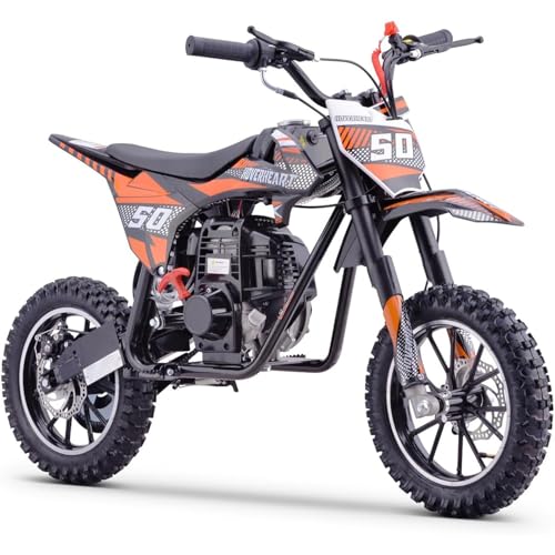 SUNDERWELL 50cc Mini Dirt Bike, 4-Stroke Kids Gas Bike