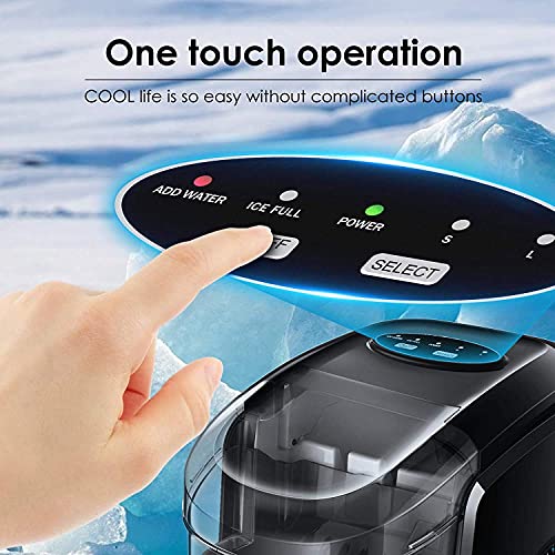 Fabricadora de hielo portátil y compacta de 26 lbs/24h miniatura 2