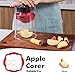 Geedel Chip Cutter, Potato Chipper with 3 Stainless Steel Blades, Fast Cutting, Apple Corer Slicer for Fruits, Potato Cutter for Carrot, Onion, Cucumber, Multi-Functional French Fry Cutter, Red