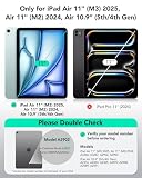 ESR Clear Case for iPad Air 11 Inch M3 2025/M2 2024, iPad Air 6th/5th/4th Gen(2022/2020), Slim&Light, Yellowing Resistant, Transparent Back Cover, Supports Pencil Pro&Pencil(USB-C), Zero Series, Clear - Image 2