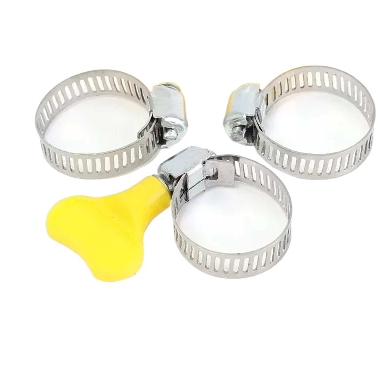 Hqycl One Color 50-10Pcs Stainless Steel Hose Clamps Adjustable Pipe Clips Tools For Tube Faucet Water Pipes Fasteners Hardware Assortment Kits(20Pcs)