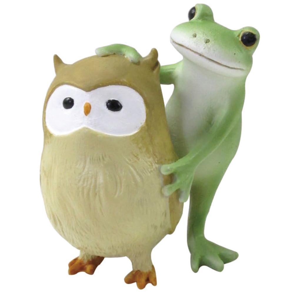 木製 カエル置物「福がえる」◇商売繁盛/縁起物/彫刻 かえる 木彫り