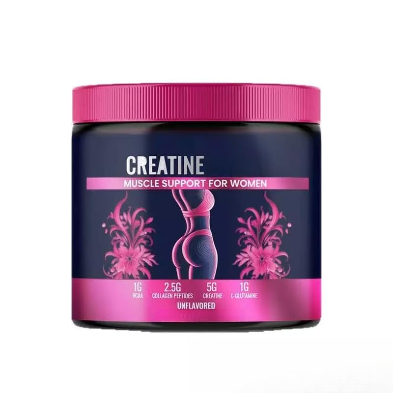 Créatine pour femmes – Favorise le développement musculaire, la récupération après l'entraînement, l'élasticité de la peau, des cheveux et des ongles sains