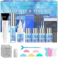 Jouedo Wimpernlifting Set, Wimperndauerwellen Set, Lash Lift Kit für Anfänger, Farbset für schwarze Augenbrauen und Wimpern, Professionelles Heim-Kit