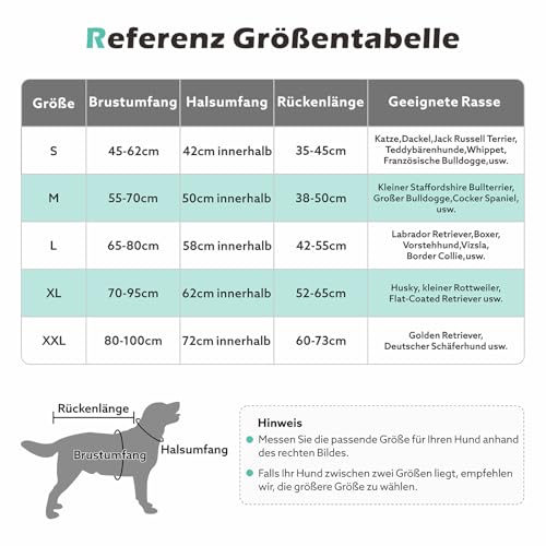 Woiil 100% Baumwolle Hundebademantel, Ultra Saugfähiger Bademantel Hund, Mit Klettverschluss Und Verstellbarem Gummizug, Maschinenwaschbar, Geeignet Für Große, Mittlere Und Kleine Hunde, Grau (M)