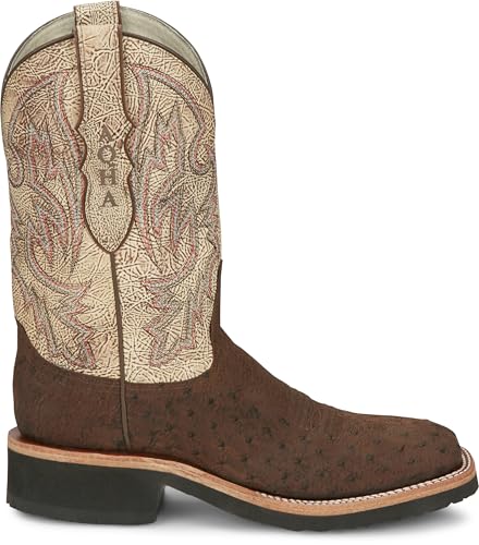 Justin Peppy San Badger Men's Western Cowboy Boots - Genuine Leather, Durable, Comfortable Fit, Perfect for Rodeo and Ranch Wear2