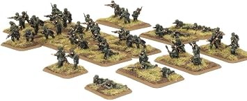 Flames of War Infantry Platoon German Infanterie, 2020, 14+, 156+, Classic, Unisex, Plastic, Assembly Required, 12 Units, English