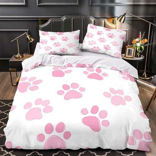 Parure de lit effet microfibre super douce et résistante housse de couette 3D - 2