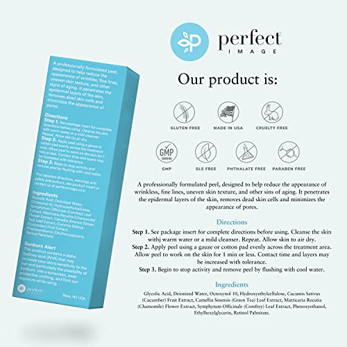 Glycolic Acid 50% Gel Peel - Enhanced With Retinol & Green Tea Extract (Professional Skin Peel)1 Ounce #TOP1