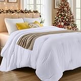 Utopia Bedding Comforters Full Size, All Season Duvet Insert, Down Alternative Full Comforter with Corner Tabs, Machine Washable Bed Comforter 82 x 86 Inches (White)